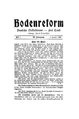 Zum 20. Male