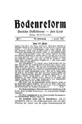 Zum 20. Male