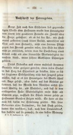 Nachschrift des Herausgebers