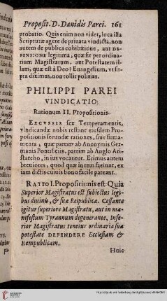 Philippi Parei Vindicatio