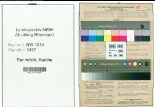 Entnazifizierung Kaethe Rennefeld , geb. 19.02.1887 ()