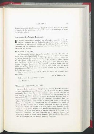 Una carta de Jacinto Benavente