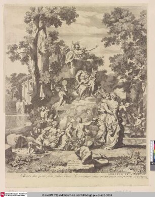 [Apollon und Minerva auf dem Parnass; Apollo and Minerva on the Parnass]