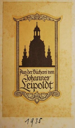 Leipoldt, Johannes / Exlibris