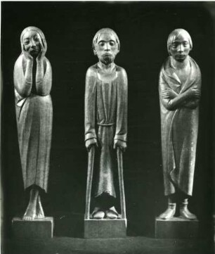 Ernst Barlach, Tänzerin, der Blinde und der Empfindsame, Fries der Lauschenden, 1931-35