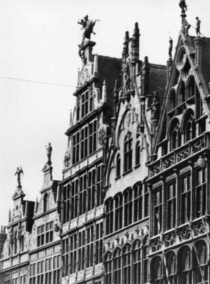Gildehäuser am Markt, Antwerpen, Flandern, Belgien
