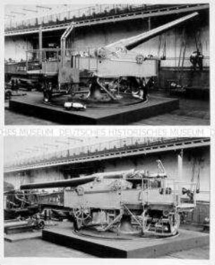 Serie "Etablissement Fried. Krupp" - 21 cm Kanone L/35 in Küsten-Mittelpivot-Lafette