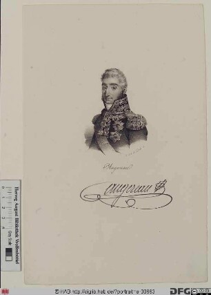 Bildnis Pierre-François-Charles Augereau, 1808 duc de Castiglione