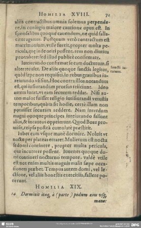 Homilia XIX