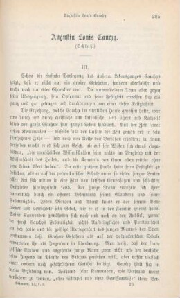 285-298 Augustin Louis Cauchy : Schluß
