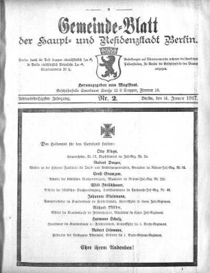 1917,2: Nr. 2, 14. Januar 1917