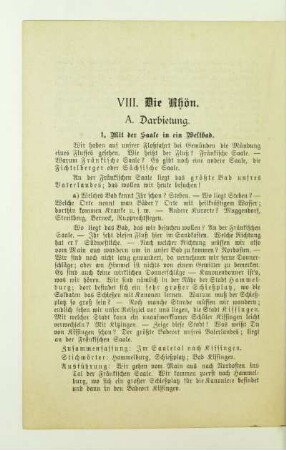 VIII. Die Rhön