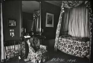 Paris. Interieur Appartement Insinger (86 Bd. Haussmann). Schlafzimmer