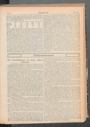 ¬Die¬ Landschulfrage im Kath. Lehrerverbande : [Lehrerwarte]