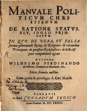 Manuale politicum christianum