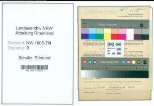 Entnazifizierung Edmund Schultz , geb. 24.07.1893 (Betriebshofverwalter)