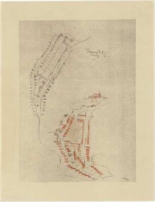 Gsaenger, Gustav; Stettin - Altdamm (pol. Szczecin, Polen); Städtebauliche Planungen - Lageplan