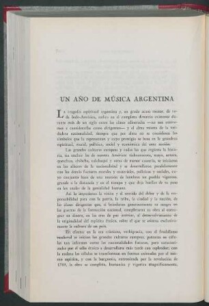Un año de música argentina