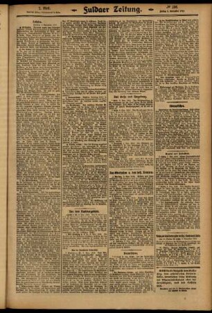 Zweite Ausgabe vom Freitag, den 07. November 1913.