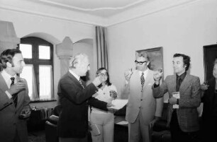 Freiburg: Regierungspräsidium; Empfang: Ministerialdirigent, Person, Dr. Joseph Epp (Erwachsenenbildung)