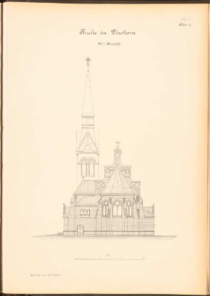 Kirche, Virchow: Ostansicht 1:100