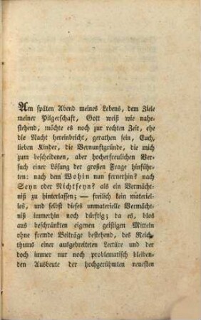 Meine Lehre von der persönlichen Fortdauer des menschlichen Geistes nach dem Tode