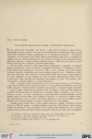 Zagadnienie ikonografii grobu Aleksandra Wielkiego
