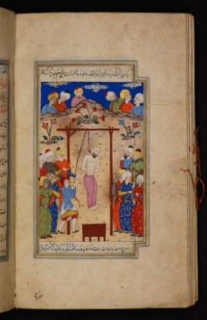 Illustration: Hinrichtung eines Mannes, der ʽĪsā (Jesus) ähnelt