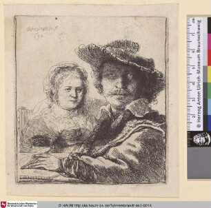 [Selbstbildnis mit Saskia; Self-Portrait with Saskia; Portrait de Rembrandt et sa femme]