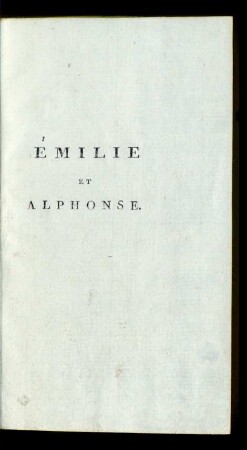 Émilie Et Alphonse.