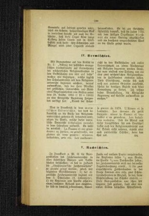 Vermischtes
