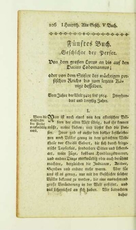 Fuenftes Buch. Geschichte der Perser