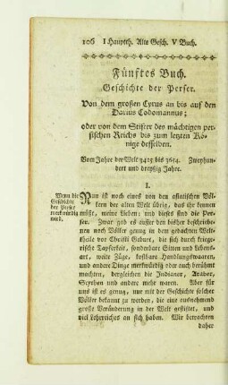 Fuenftes Buch. Geschichte der Perser