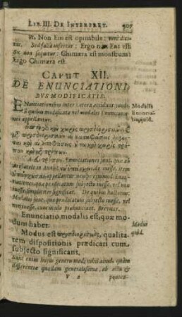 Caput XII. De Enunciationibus Modificatis.