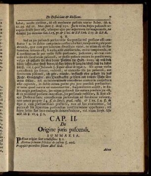 Cap. II. De Origine juris pascendi.