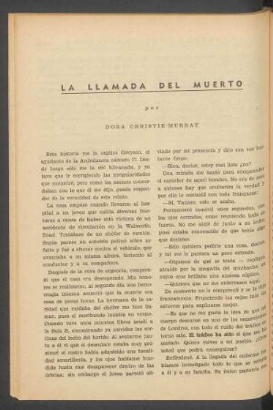 La llamada del muerto
