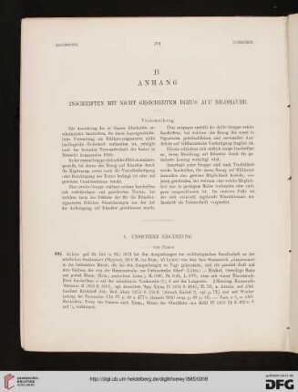 B: Anhang: Inschriften mit nicht gesicherten Bezug auf Bildhauer