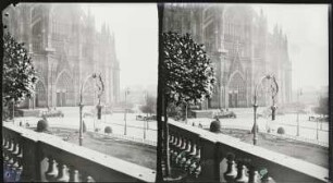 Köln. Dom. Südliches Querhaus und Domhof (heute Roncalli-Platz)
