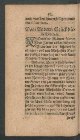 Vom Andern Stück dieses Tractats.