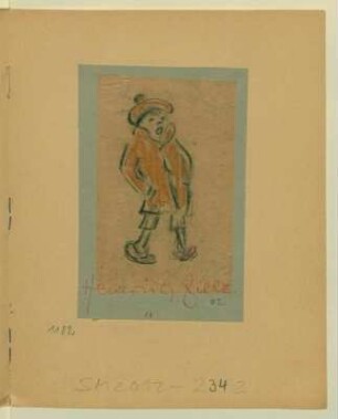 Knabe mit roter Jacke und Mütze
