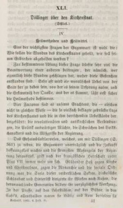 641-679 Döllinger über den Kirchenstaat : Schluß