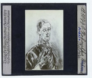 Kokoschka, Selbstbildnis (Hand auf der Brust) (New York City, MoMA 26.1940)