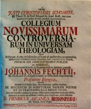 Collegium novissimarum controversiarum in universam theologiam