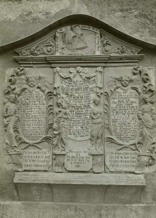 Grabstein für Johann Benade und seine beiden Frauen