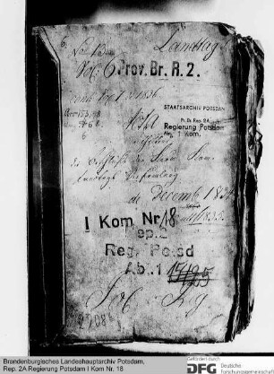 Beschlüsse der Kurmärkischen Kommunallandtagsversammlungen