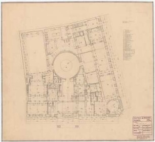Park Hotel, Posen: Grundriss Erdgeschoss 1:100