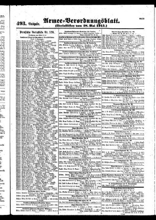 493.Ausgabe. Dienstag, 18. Mai 1915