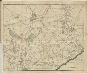 Karte zur Übersicht der Bataille am 17. und 18. May 1794