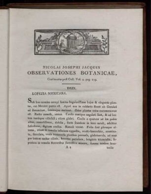 Nicolai Josephi Jacquin Observationes Botanicae, Continuatæ post Coll. Vol. 4. pag. 219.