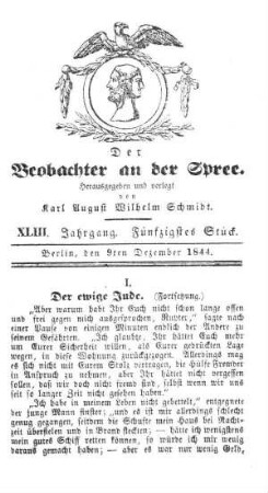 50. Stueck, 9. Dezember 1844